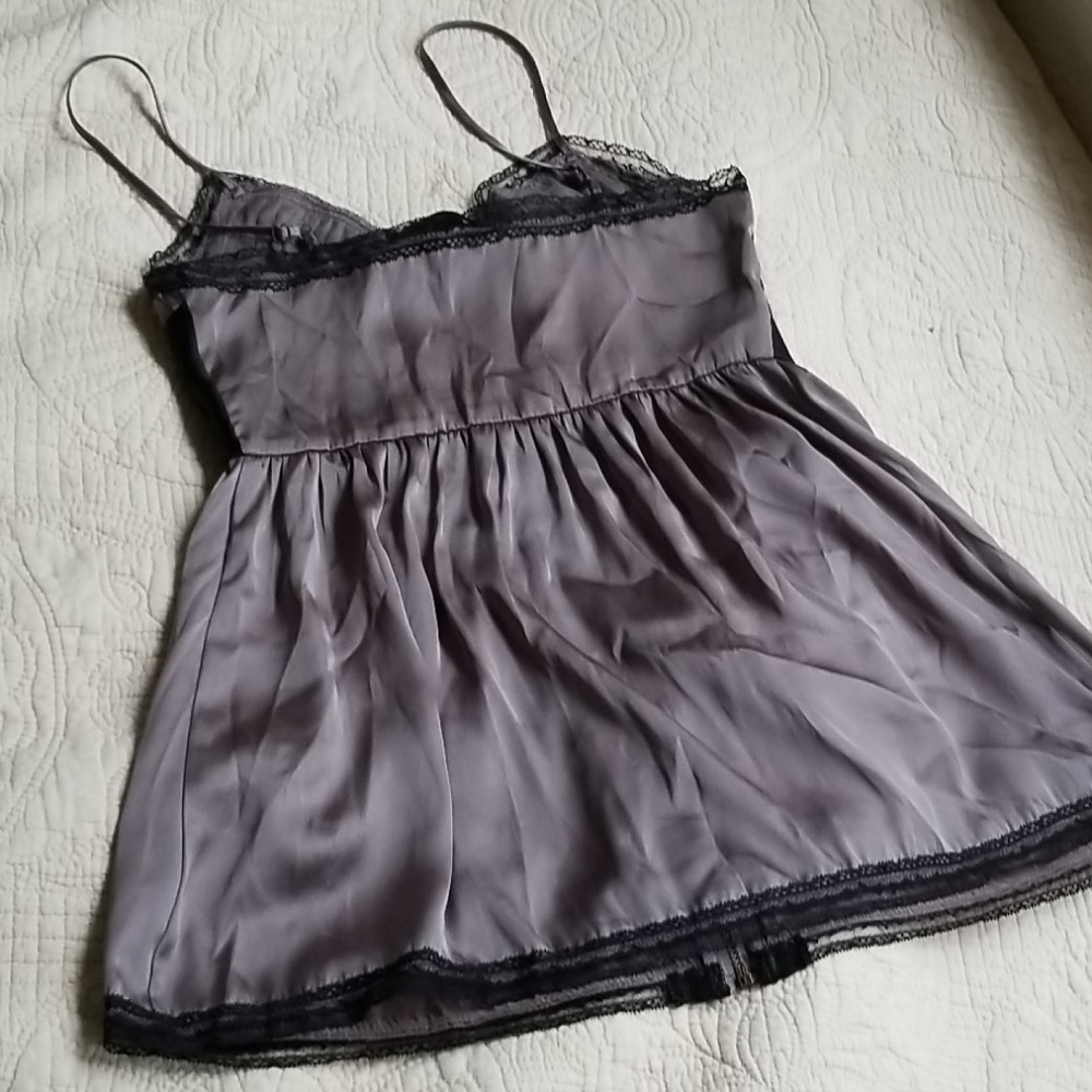🌟10 FOR $30 Bellatrix Silver Satin Lace Camisole - Picture 4 of 5